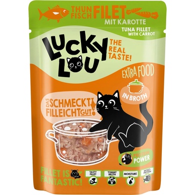 Lucky Lou Extrafood Filet z tuniaka s mrkvou vo vývare 70 g