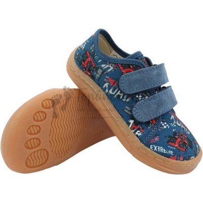 Froddo detské barefoot plátenky G1700379-11 blue/denim