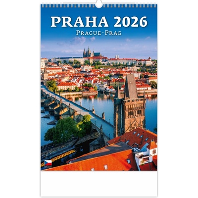 Helma nástěnný Praha/Prague/Prag 31,5 × 45 cm 2026