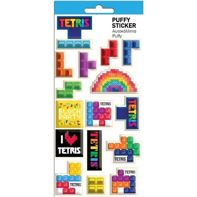 Diakakis Обемни стикери, 10x22cm, Tetris (30111-А-TETRIS)