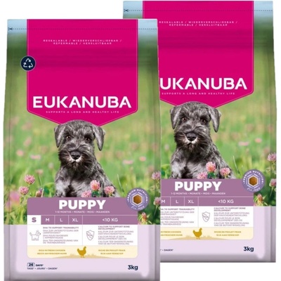 Eukanuba Growing Puppy Small Breed chicken 2 x 3 kg