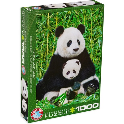 EUROGRAPHICS Пъзел Eurographics от 1000 части - Панда и малкото ѝ (EG60000173)