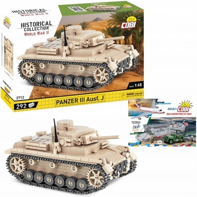 Cobi 2712 německý tank PzKpfw III AUSF J