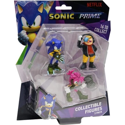 SEGA Фигурки Sonic Prime Collectible Figures пакет от 3 броя, Вариант 1 (SON2020)