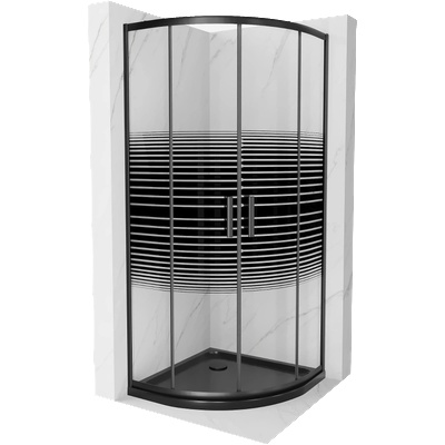 Mexen Rio 90x90 cm + tray round