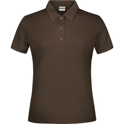 James & Nicholson JN 71 Dámske piqué polo hnedá
