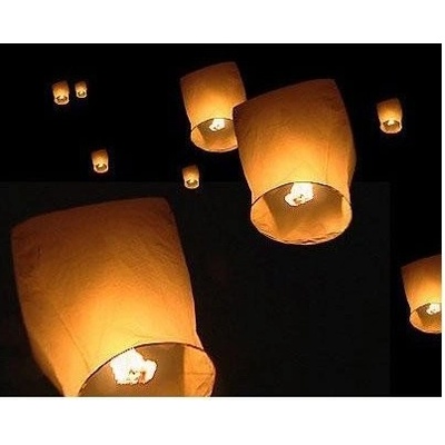 Lampion přání čepice Modrá