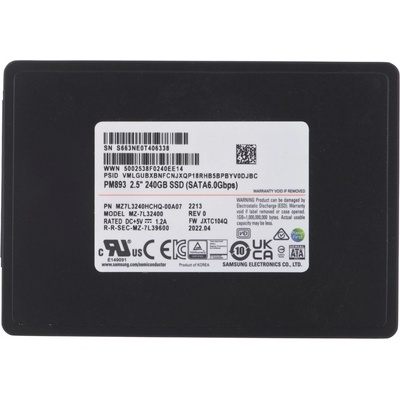 Samsung PM893 240GB, MZ7L3240HCHQ-00A07
