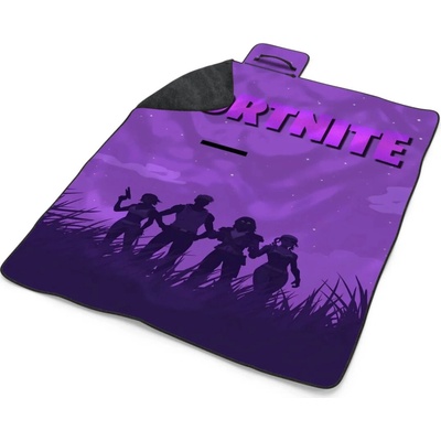 Sablio Plážová deka FORTNITE Fialová silueta