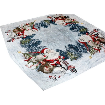 Mondo Vánoční Gobelínový žinylkový ubrus Chenille IT045 90x90cm