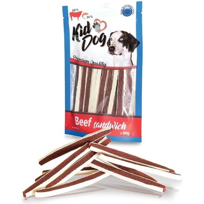 KIDDOG Говежд сандвич с треска 80 г
