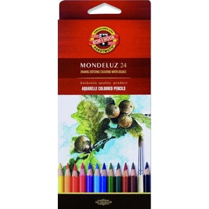 KOH-I-NOOR Mondeluz 3718/24 Комплект акварелни моливи 24 бр (3718024001KS)