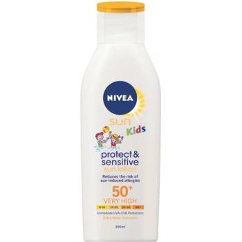 Nivea Sun Kids Protect & Sensitive слънцезащитен лосион SPF 50+ Kid 200 мл