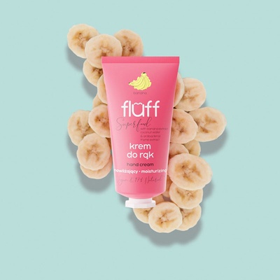 Fluff Антибактериален и хидратиращ крем за ръце с аромат на банан FLUFF Moisturizing Hand Cream (713077)