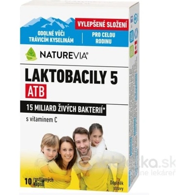 Swiss NatureVia Laktobacily 5 ATB 10 kapsúl