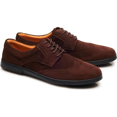 Zaqq Briq Brogue velours brown