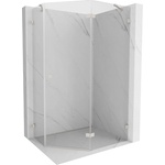Mexen Lunar петостенна душ кабина с врата на панти, дясна, 90 x 80 см, (831-090P-080L-97-00-P)