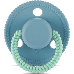 Baby Care Силиконова залъгалка с капаче Lorelli - Baby Care, Circle, 0 m+, Blue (10220750001)