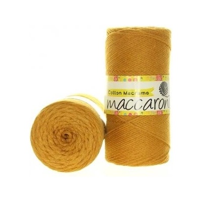 Maccaroni Cotton Macrame tmavě hořčicová 41-408