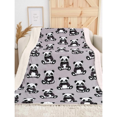 MKLozkoviny.sk Baránková deka mikroplyš Exclusive Panda 150x200