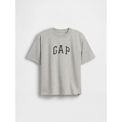 GAP detské tričko s logom sivá