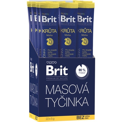 Brit Maškrta pre mačky Premium Nature Cat Meaty Stick Adult Turkey 5 g