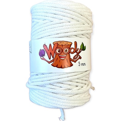 Woody 5 mm – Bílá (50m)