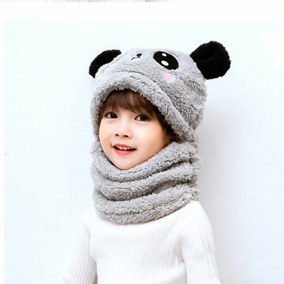 Popron.cz čepice medvídek s ušima šedá