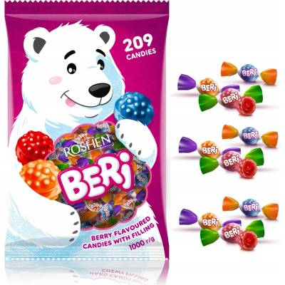 Roshen Cukríky Beri karamelové s náplňou 1 kg