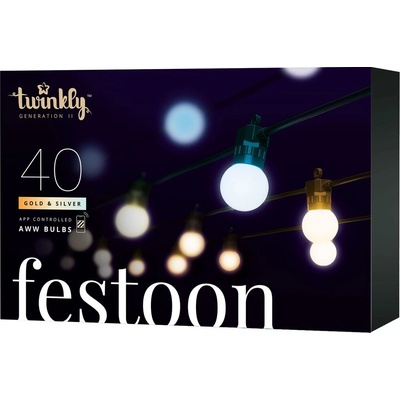 Twinkly TWF040GOP-BEU LED Venkovní dekorační řetěz 40xLED 24m IP44 Wi-Fi TW0022