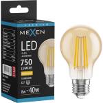 Mexen Vintis LED крушка с нажежаема жичка E27, A60, 8W, Топла - 2700K, 750 lm, кехлибар - (L150-E27-0827-50)