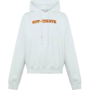 Off White Суичър Off White Mens Logo Design Hoodie - White/Orange