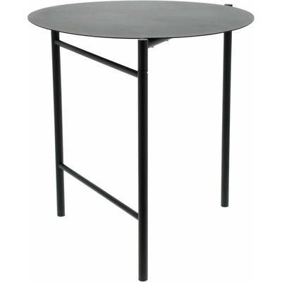 Zone Disc Čierny kovový okrúhly jedálenský stôl 70 cm