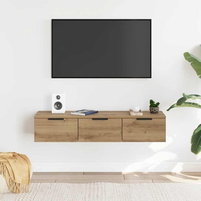 vidaXL Стенен шкаф, дъб артизан, 102x30x20 см, инженерно дърво (856986)
