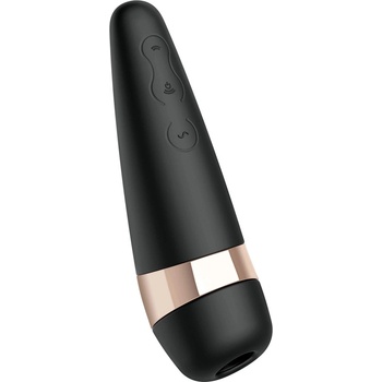 Satisfyer Pro 3+ - водоустойчив клиторен вибратор с акумулатор (черен)