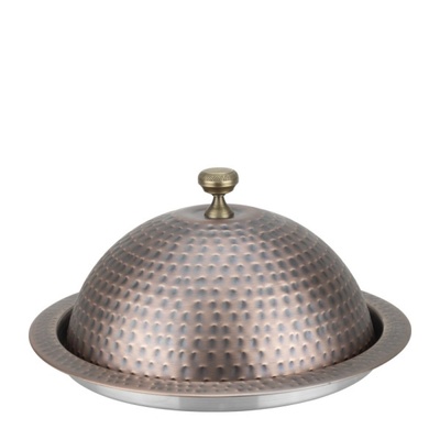 Horecano - Метално плато с капак ф40см кръгло RUSTIC-(HC-84246)(SG-86610(D)) (0184246)