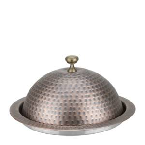 Horecano - Метално плато с капак ф40см кръгло RUSTIC-(HC-84246)(SG-86610(D)) (0184246)