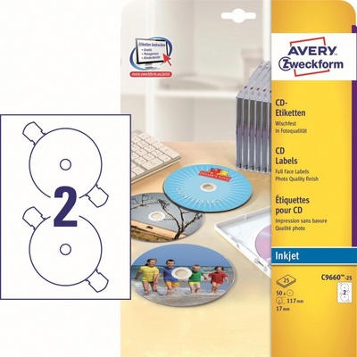 Avery Zweckform 25 listů, A4, bílé C9660-25