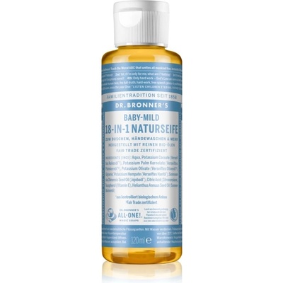 Dr. Bronner’s Baby-Mild tekuté univerzální mýdlo bez parfemace 240 ml