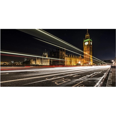 Foto obraz sklenený horizontálny Elizabeth Tower Londýn 100x50 cm
