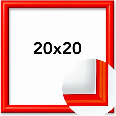 Fotorámeček BF Rozměr: 20 x 20 cm, Barva: Oranžová, Typ zasklení: Sklo