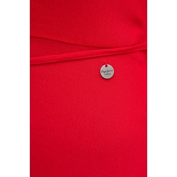 Pepe Jeans Рокля Pepe Jeans COCO в червено дълга със стандартна кройка PL953670 (PL953670)