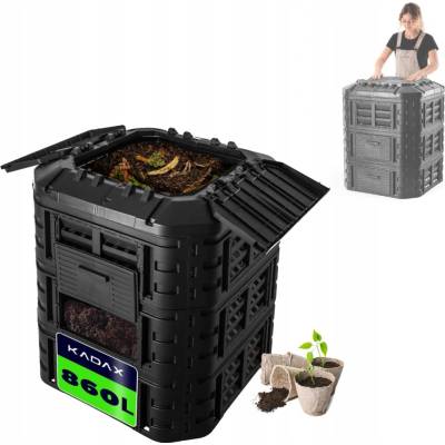 Kadax 1 komorový 860 l černý