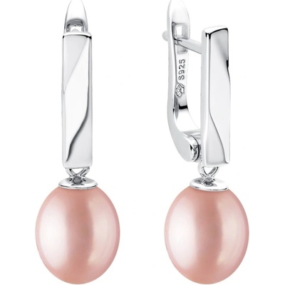 Gaura Pearls stříbrné s levandulovou perlou Graciana SK22105EL/L levandulová