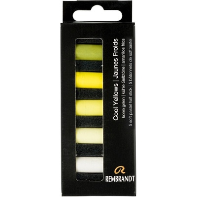 Rembrandt Sada suchých pastelov Cool Yellows 5 ks