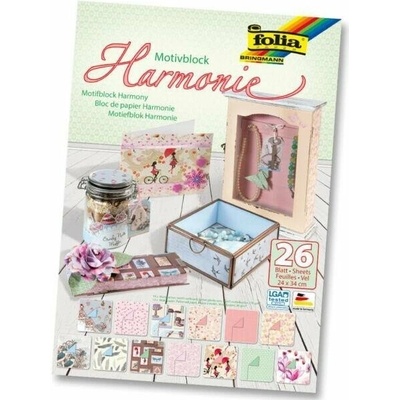 Folia Blok Designových papírů s motivem - Harmonie 26 listů