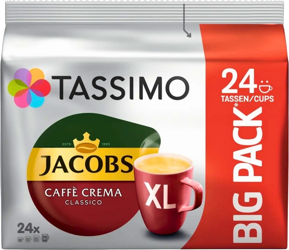 TASSIMO Jacobs Caffe Crema Classico XL BIG PACK (24)