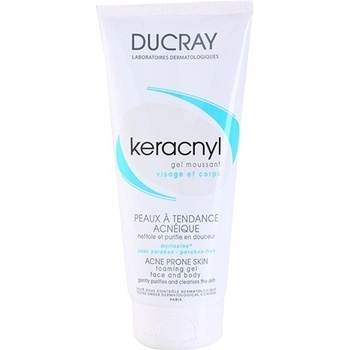 Ducray Keracnyl čistící gel pro mastnou pleť (Foaming Gel Face And Body) 200 ml