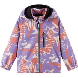 Reima Детско софтшел яке Reima Kid's Vantti Softshell jacket - Blooming Lilac AOP - размер 80 (EU) (703-6406-0611)