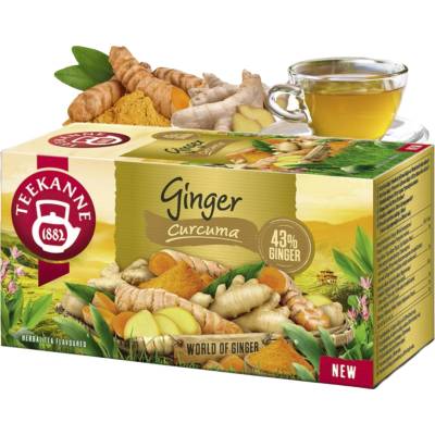 Teekanne bylinný čaj Zázvor kurkuma 20 x 1,75 g